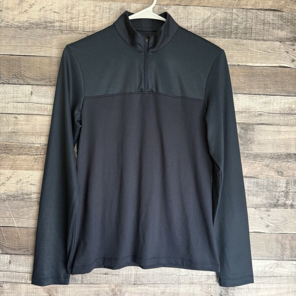 Pikeur Women's Equestrian Navy Blue 1/4 Zip Pullover Top Sz Small